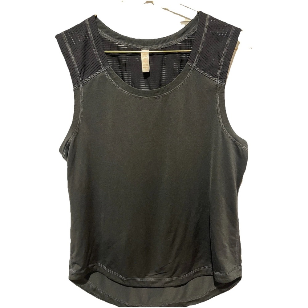 LUCY Brand Workout Activewear TANK TOP DARK GREY SIZE M Women's EUC